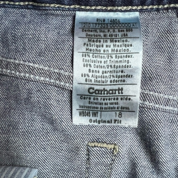 Carhartt Women’s Jean Skirt Original Fit - Blue Denim - Size 18 - Picture 4 of 7